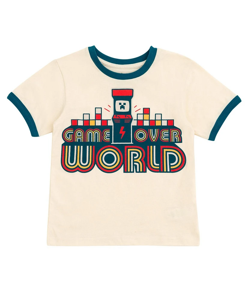Minecraft Boys Ringer T-Shirt