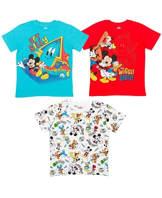 Disney Toddler Boys Mickey Mouse Donald Duck 3 Pack T-Shirts to