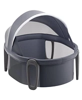 Slickblue Kids Portable Bassinet On-The-Go Folding Dome with Canopy and Toys
