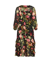 City Chic Plus Bridgette Print Maxi Dress