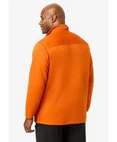 KingSize Big & Tall Dot Texture Performance 1/4 Zip