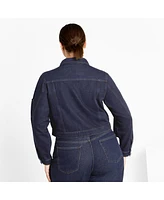 City Chic Plus Denim Jojo Jacket