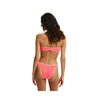 Cotton On Women's Refined High Side Brazilian Bikini Bottom