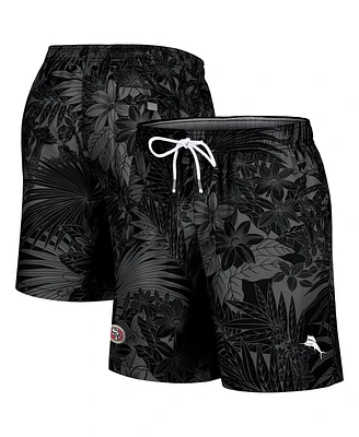 Tommy Bahama Men's Black San Francisco 49ers Naples Santiago Palm Shorts
