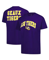 Fanatics Unlabeled Men's Purple Lsu Tigers Logo T-Shirt