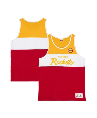 Mitchell & Ness Men's Red Houston Rockets Hardwood Classics Tank Top