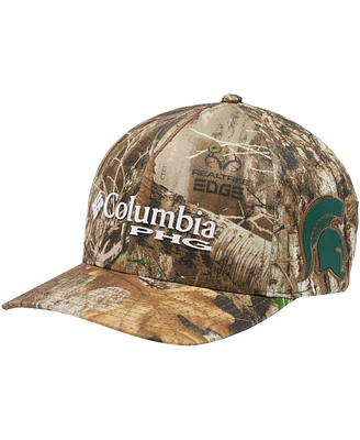 Columbia Men's and Women's Realtree Camo Michigan State Spartans Mossy Oak Bottomland Flex Hat