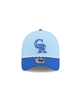 New Era Men's Light Blue/Blue Colorado Rockies 2025 Fourth of July 39THIRTY Flex Hat