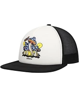 Quiksilver Men's White/Black Tripson Trucker Snapback Hat