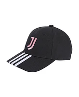 Adidas Men's and Women's Black Juventus 3-Stripe Dad Adjustable Hat
