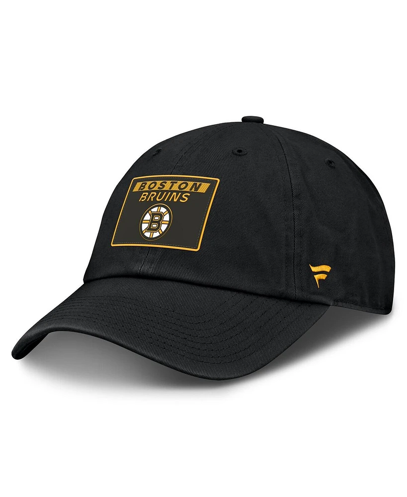 Fanatics Men's Black Boston Bruins Authentic Pro Prime Adjustable Hat
