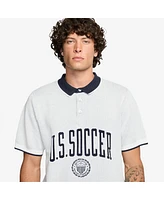 Nike Men's White Usmnt Club Knit Polo Shirt