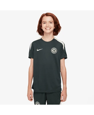Nike Big Boys and Girls Green Chelsea 2025/26 Strike Raglan Top