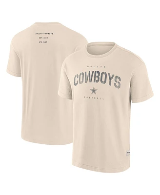 Fanatics Men's Cream Dallas Cowboys Elements Future Ground Lettering T-Shirt