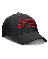 Nike Men's Black Georgia Bulldogs Rise Practice Adjustable Hat