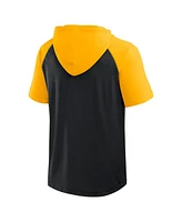 Logo Athletic Men's Black Pittsburgh Steelers Prime Hoodie T-Shirt