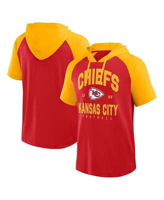 Logo Athletic Men's Red Kansas City Chiefs Prime Hoodie T-Shirt