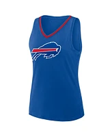 Logo Athletic Women's Royal Buffalo Bills Stellar Win V-Neck Tank Top