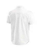 Darius Rucker Collection by Fanatics Men's Cream New York Yankees Printed Button-Down Shirt