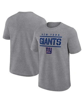 Logo Athletic Men's Heather Gray New York Giants Top Notch T-Shirt