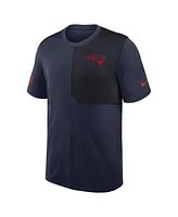 Nike Men's Navy New England Patriots Sideline Uv Performance Coach T-Shirt