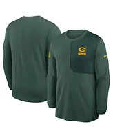 Nike Men's Green Bay Packers Sideline Coach Uv Performance Long Sleeve T-Shirt