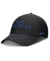 Nike Men's Black Duke Blue Devils Rise Practice Adjustable Hat