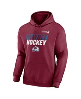 Fanatics Men's Burgundy Colorado Avalanche 2025 Stanley Cup Playoffs Breakout Fleece Pullover Hoodie