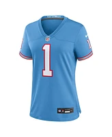 Nike Women's Cam Ward Light Blue Tennessee Titans 2025 Nfl Draft 2nd Alternate Game Jersey