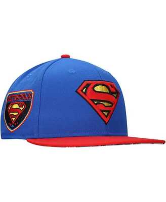 Lids Men's and Women's Royal Superman Comic Under Visor Snapback Hat