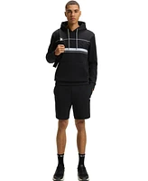 Boss by Hugo Men's Cotton-Blend Stripe Detail Shorts