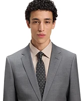 Boss by Hugo Boss Men's Silk-Blend Monogram Tie
