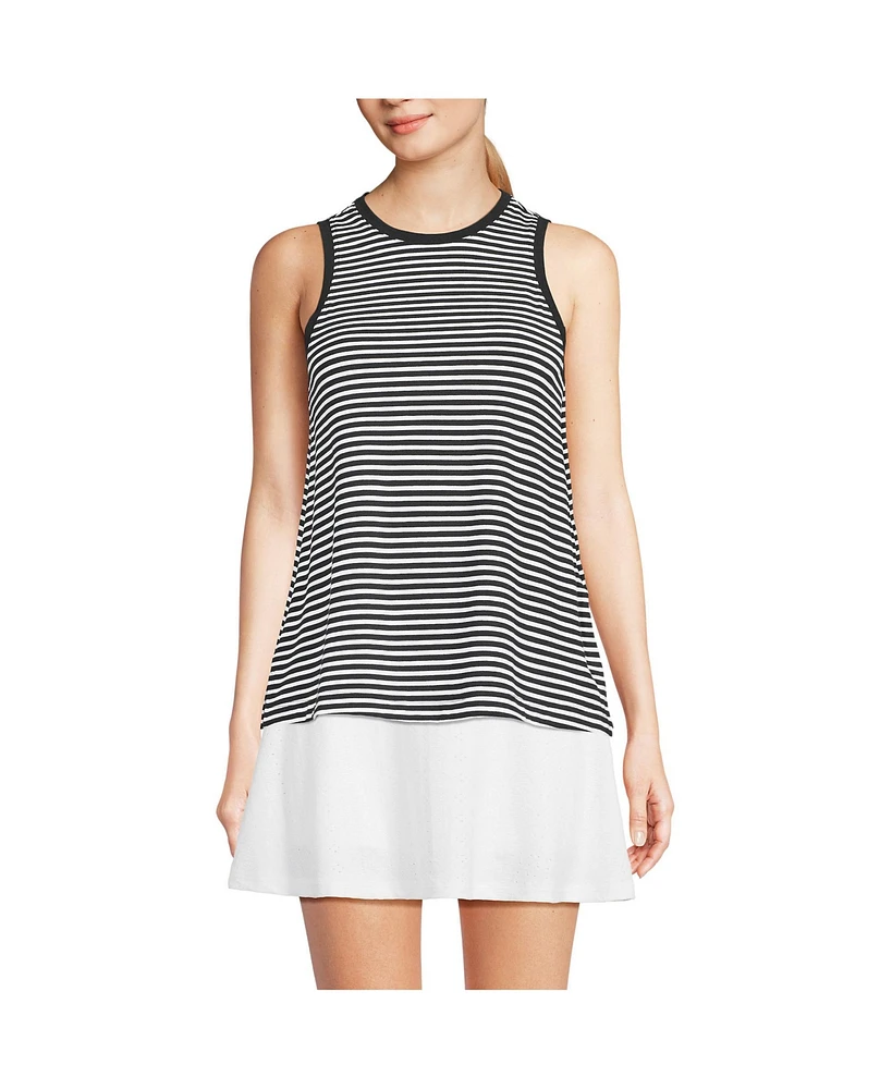 Lands' End Women's Power Performance Crewneck Tank Top