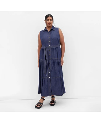 City Chic Plus Raya Maxi Dress