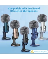 ZealSound Usb Microphone K66Pro Bundle with Furry Windscreen D65K