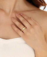 Ettika Oval Dome Baguette Ring