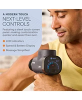LifePro Sonic Pro Handheld Percussion Massage Gun with 8 Attachments for Deep Tissue Relief
