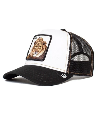 Goorin Bros. Men's White/Black the King Trucker Adjustable Hat