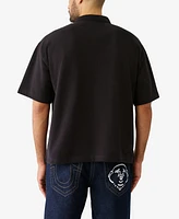 True Religion Men's Short Sleeve Overt Patch Polo Shirt