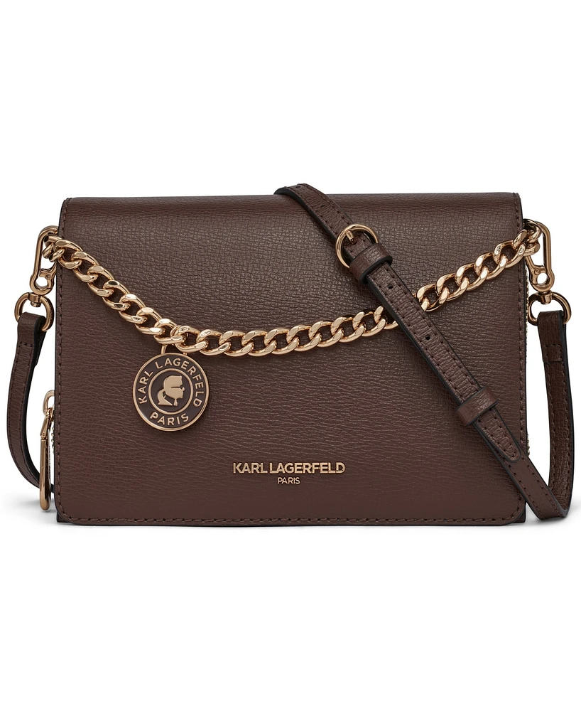 Karl Lagerfeld Paris Lourdes Crossbody with Chain Strap