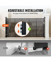 Slickblue Toddler Wide Mesh Retractable Gate Pets Use on Stairs and Doorways