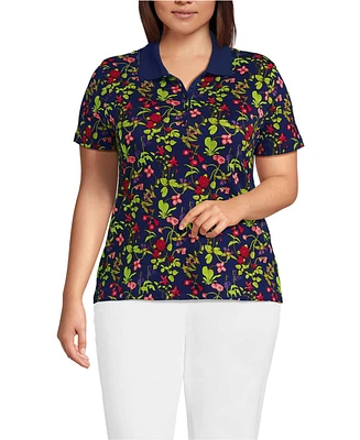 Lands' End Plus Supima Cotton Polo Shirt