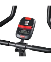 Sunny Health & Fitness Smart Motorized Mini Exercise Bike with 18 Speed Levels, Free SunnyFit App Bluetooth Link