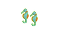 DuraForce Seahorse, 2-Pack, Durable Plush Squeaky Dog Toy