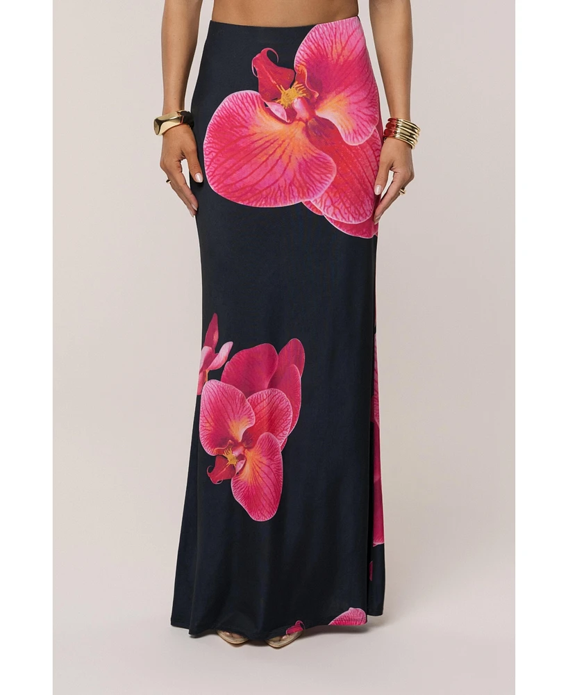 Jluxlabel Women's Floral Radiance Maxi Skirt