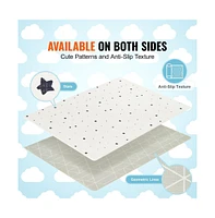 Slickblue Two-Sided Soft Baby Play Mat for Crawling and Activity Kids Floor Mat