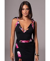 Jluxlabel Women's Floral Kamie Reversible Skirt Set