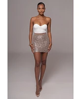 Jluxlabel Women's Sequin Milestone Skirt