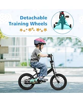 Inch Kids Bike with Removable Training Wheels for Aged 3-8 Years Old