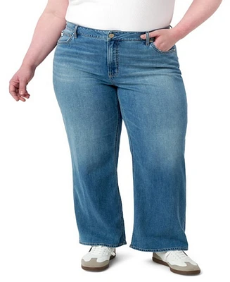 Seven7 Plus Featherweight Wide Leg Jeans
